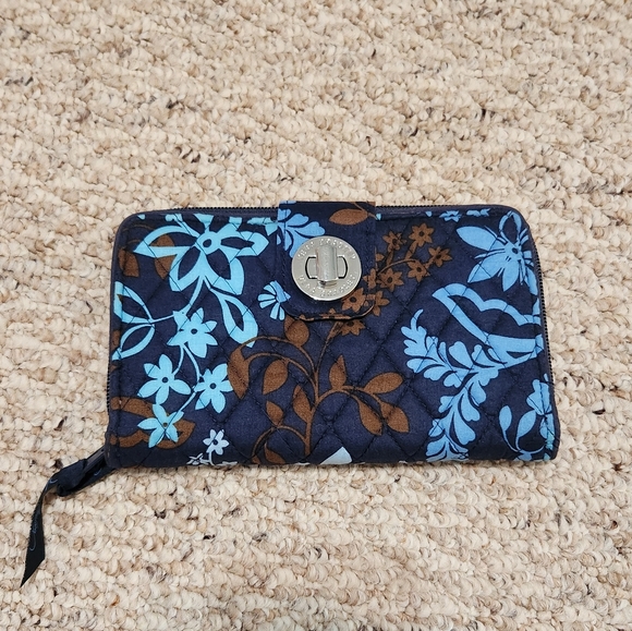 Vera Bradley Turnlock Wallet in Java Floral - Picture 1 of 10